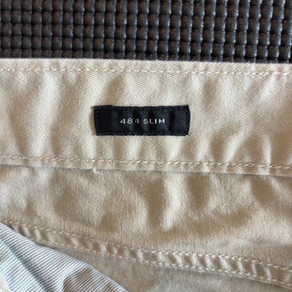 J.Crew 484 Slim-Fit 5-Pocket Stretch Chino Pants, Light Beige/Tan (33W 30L) - Picture 4 of 7